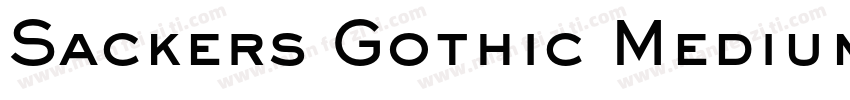 Sackers Gothic Medium字体转换